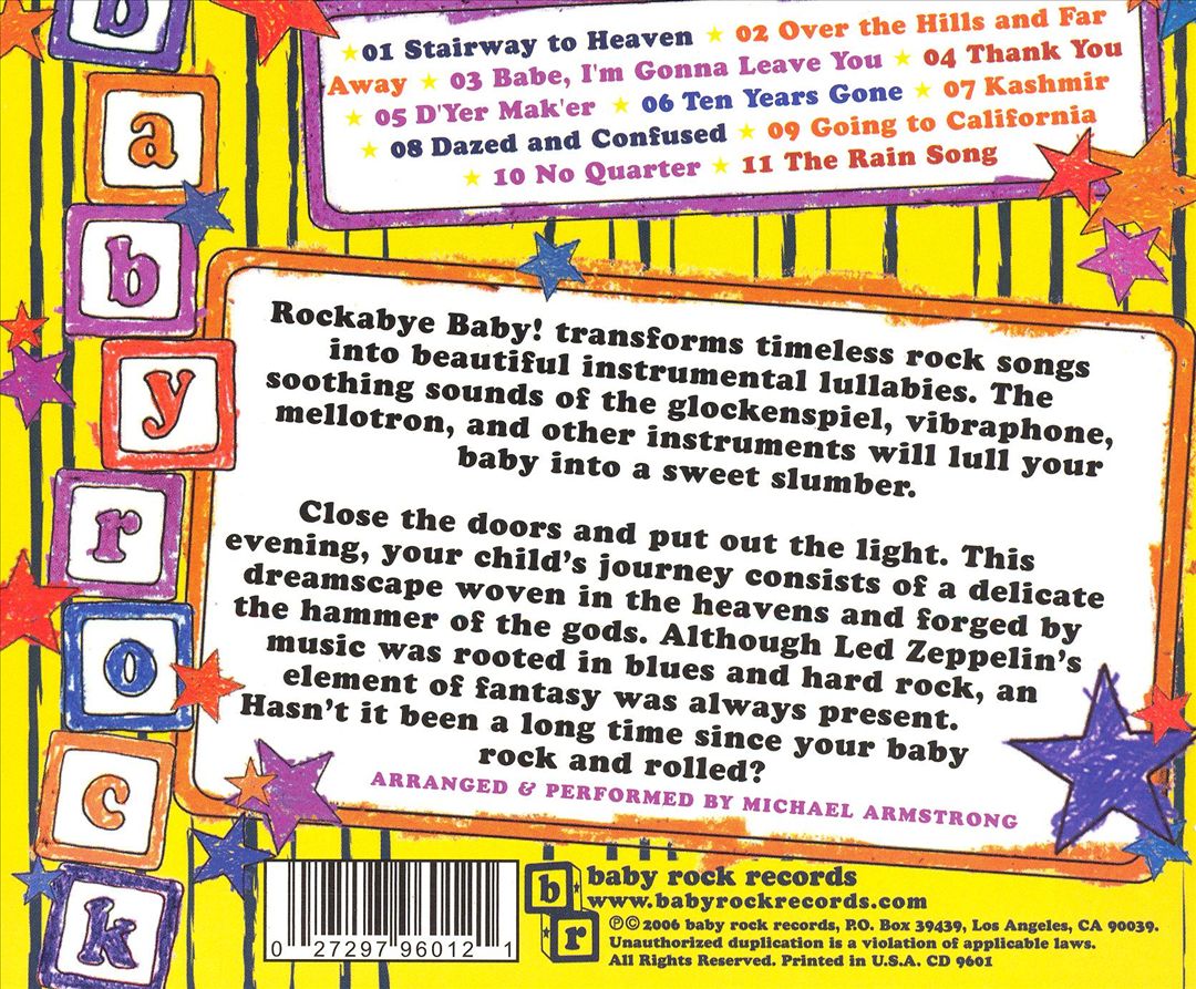 Rockabye Baby! Lullaby Renditions of Led Zeppelin cover art