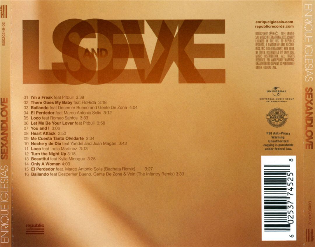 Sex and Love [Bonus Tracks] cover art