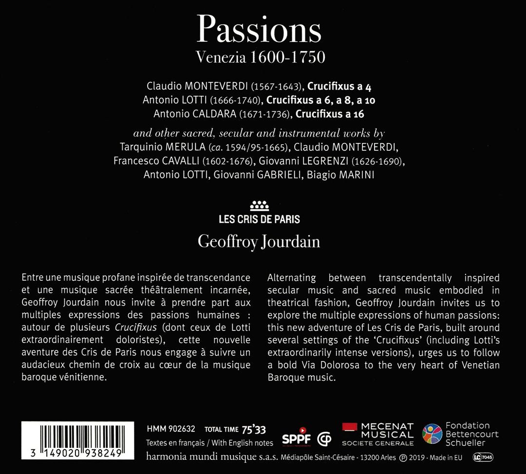 Passions: Venezia 1600-1750 cover art