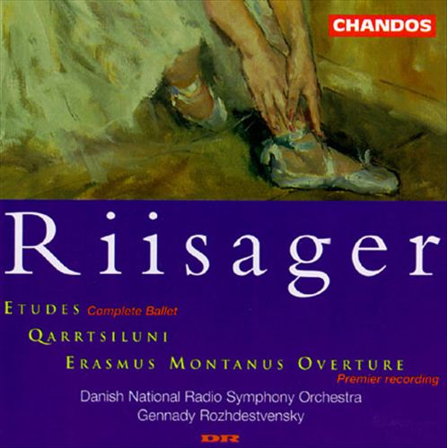 Riisager: Etudes; Qarrtsiluni; Erasmus Montanus Overture cover art