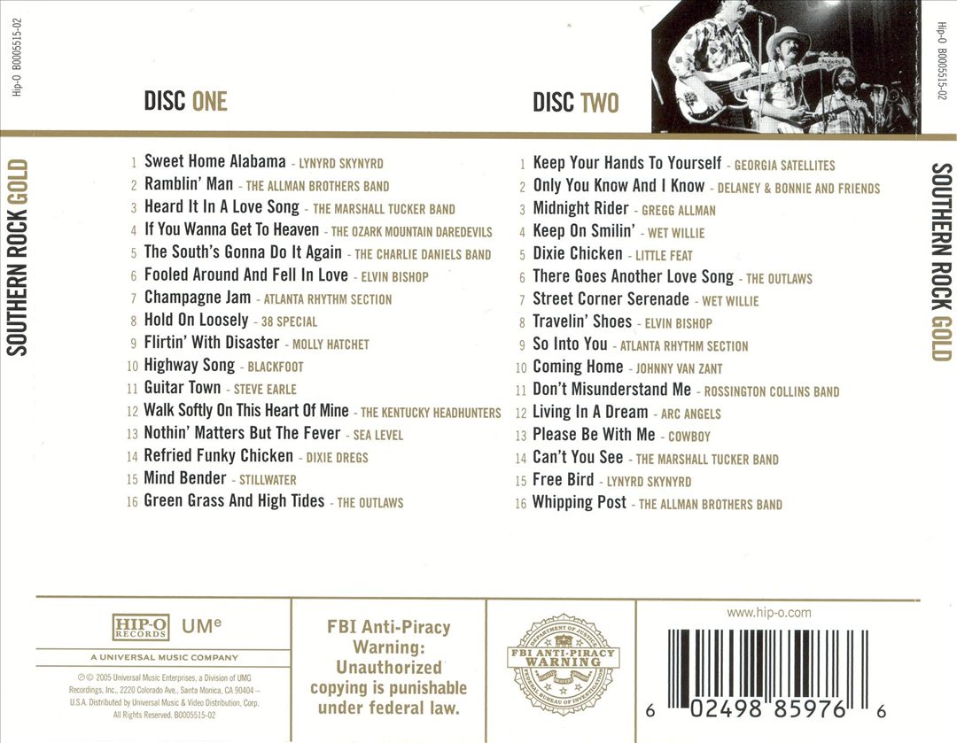 Southern Rock: Gold [2 CD] cover art