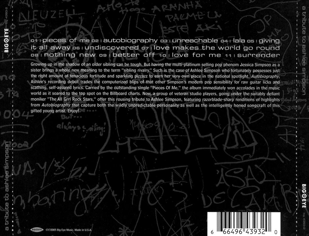 Tribute to Ashlee Simpson cover art