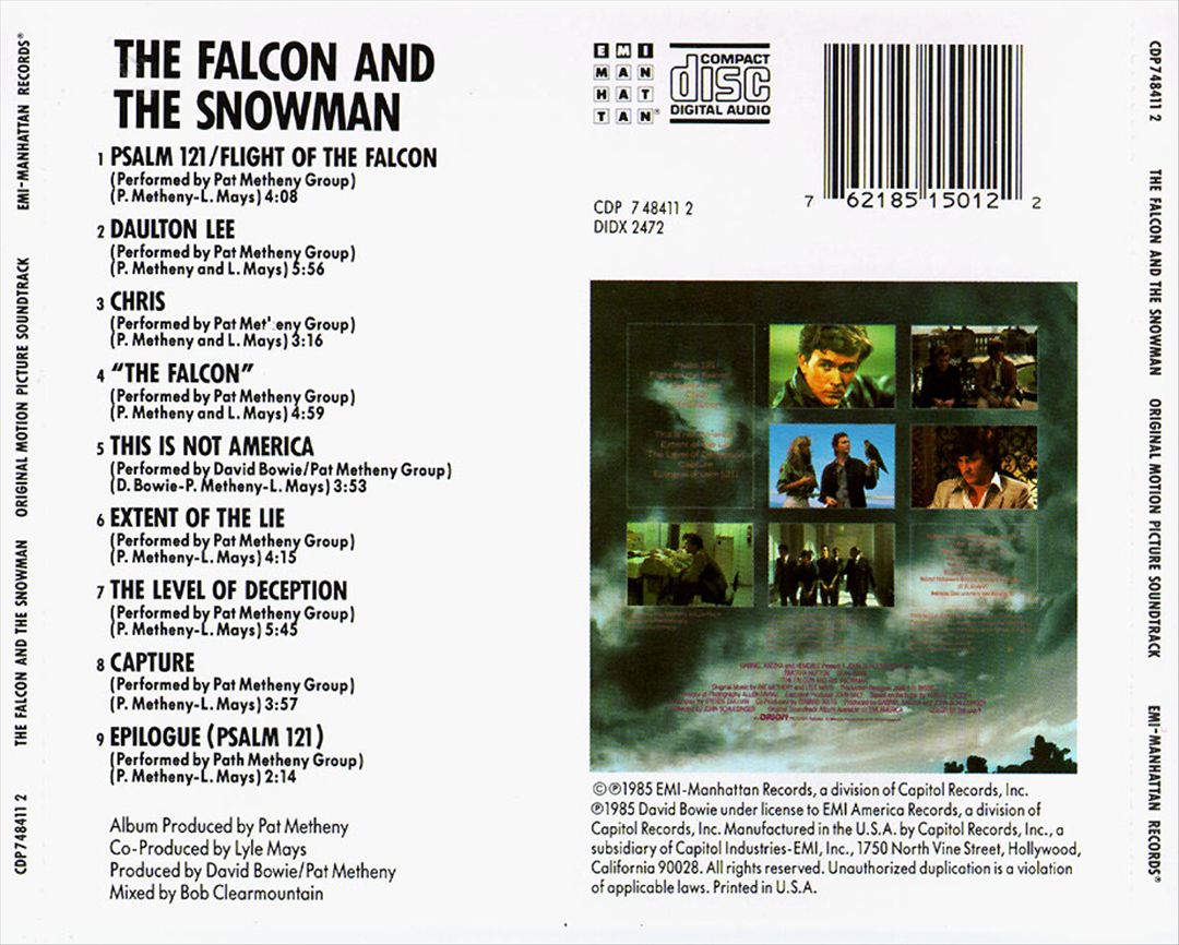 Falcon and the Snowman [Original Motion Picture Soundtrack] cover art