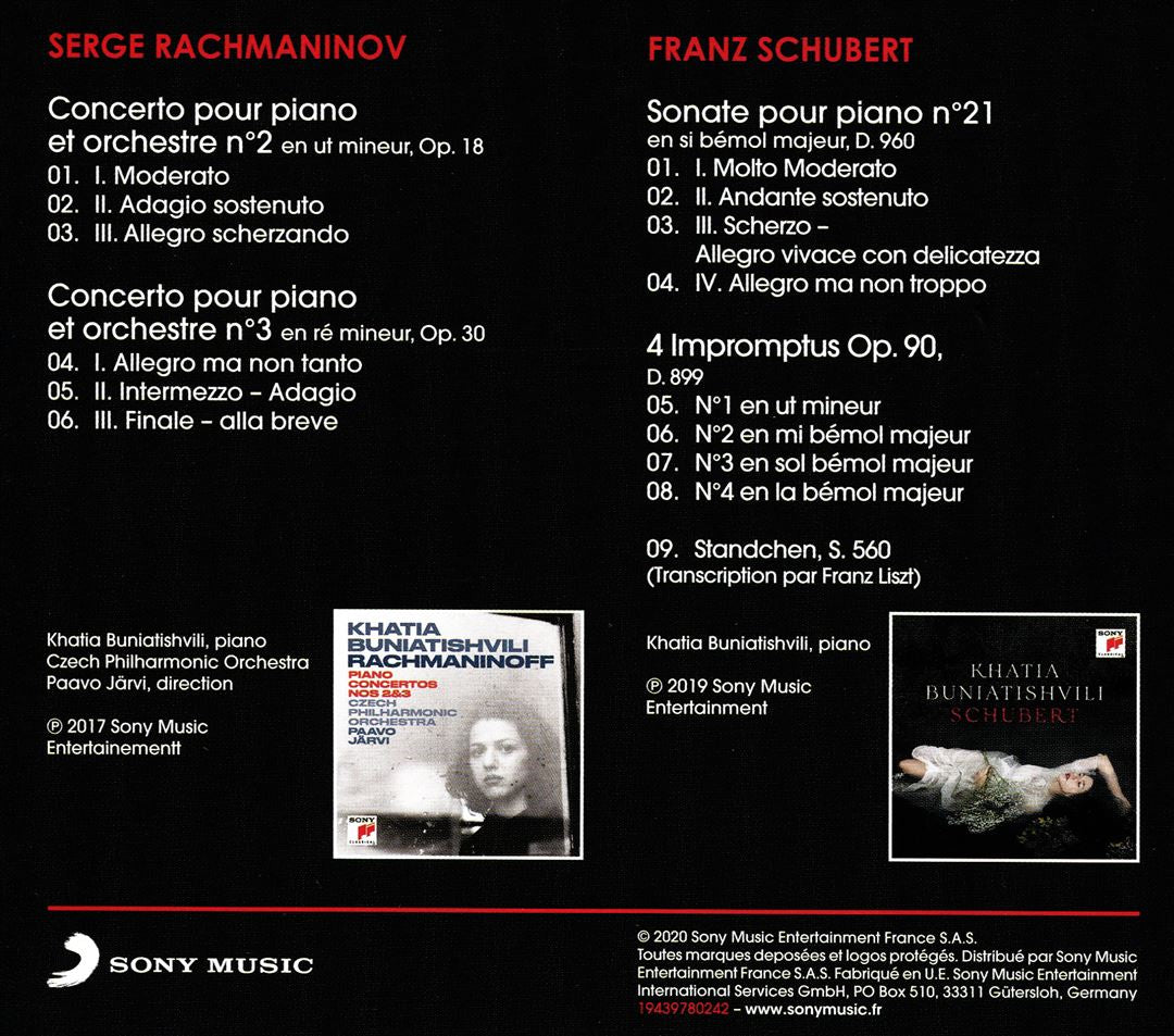 Rachmaninoff: Piano Concertos Nos. 2 & 3 / Schubert cover art