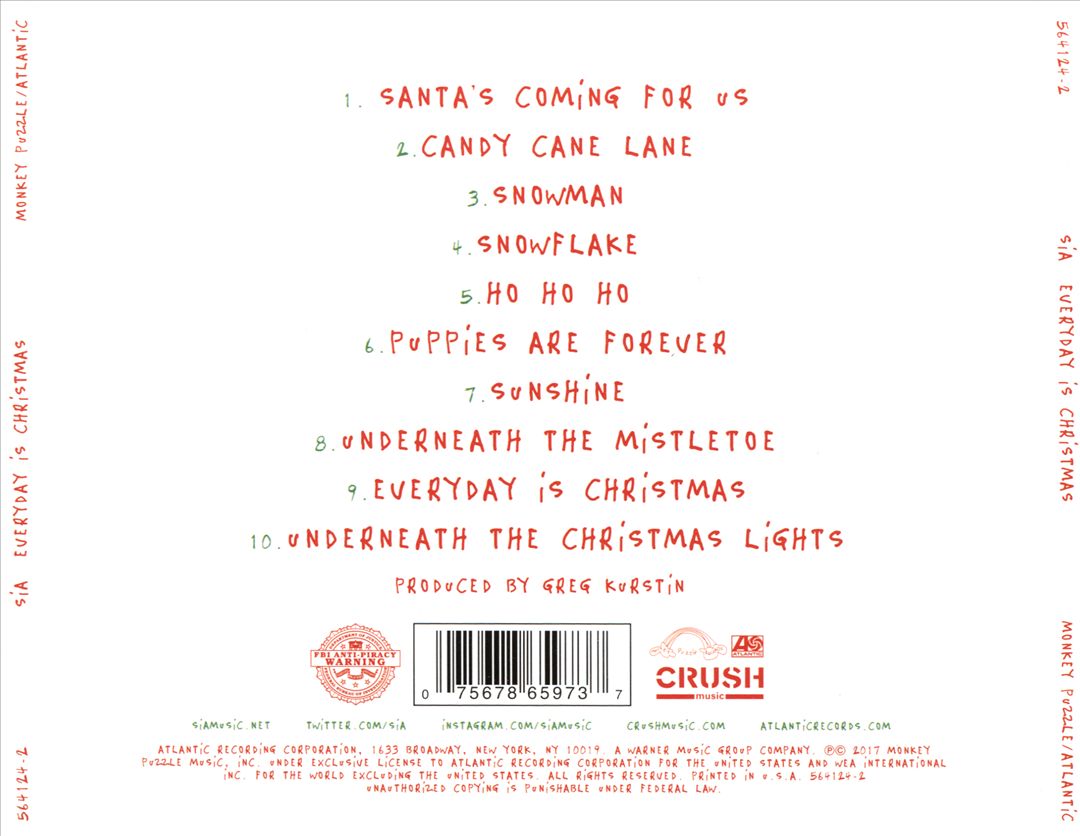 Everyday Is Christmas cover art