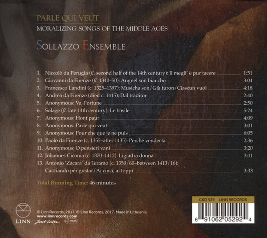 Parle Qui Veut: Moralizing Songs of the Middle Ages cover art