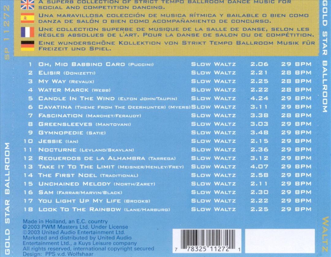 Gold Star Ballroom Series: Waltz cover art