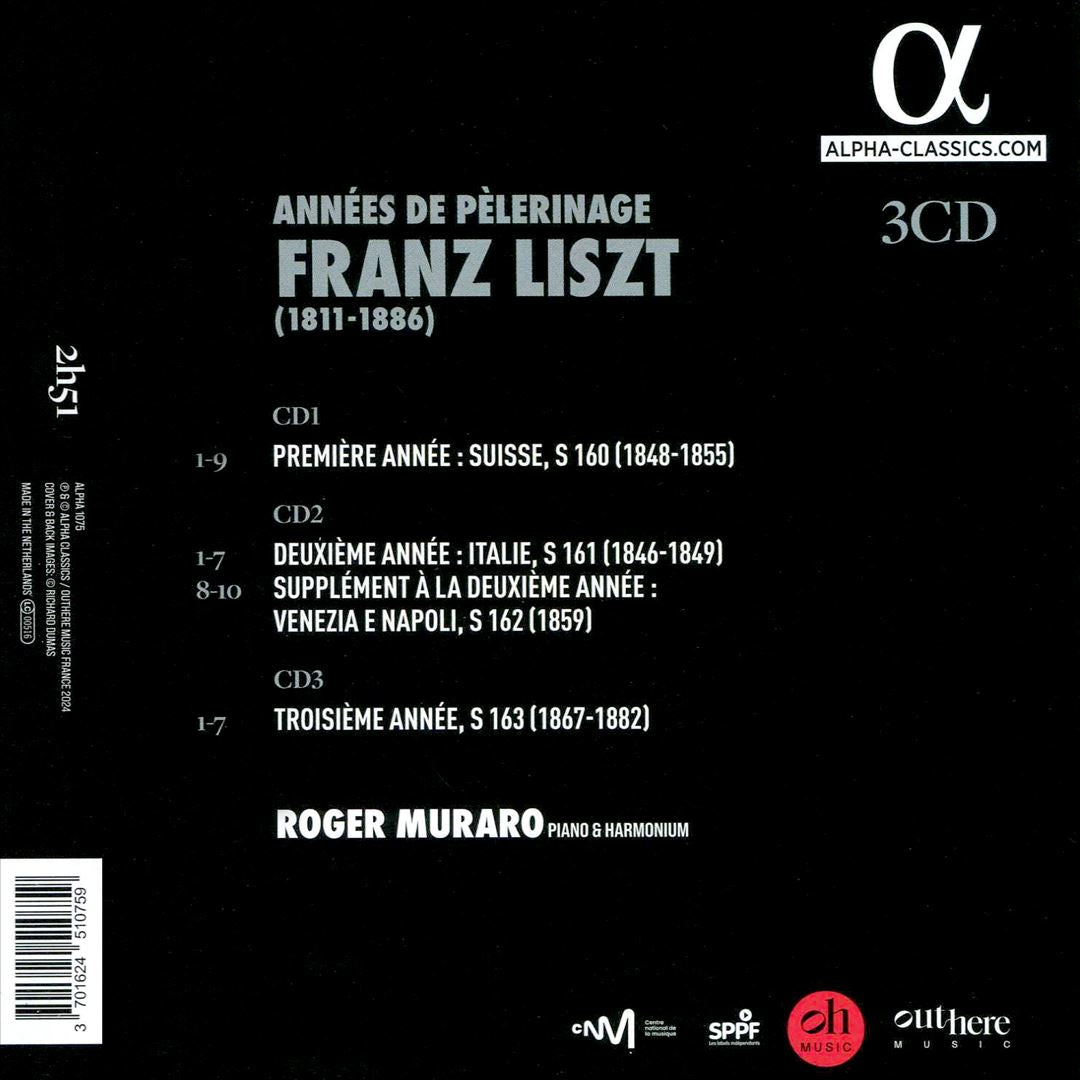 Liszt: Années de pèlerinage cover art