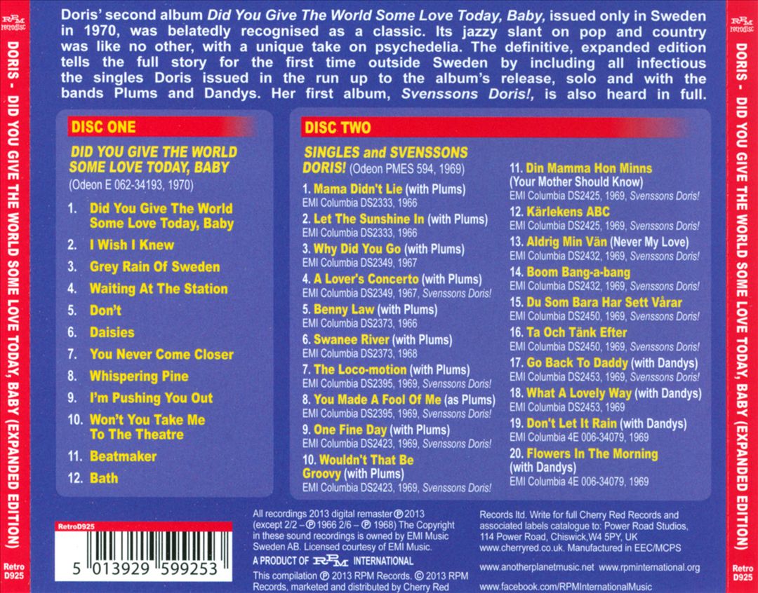 Did You Give the World Some Love Today, Baby? [Bonus Disc] cover art