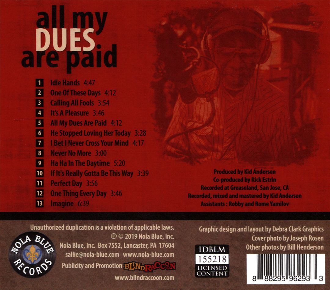All My Dues Are Paid cover art
