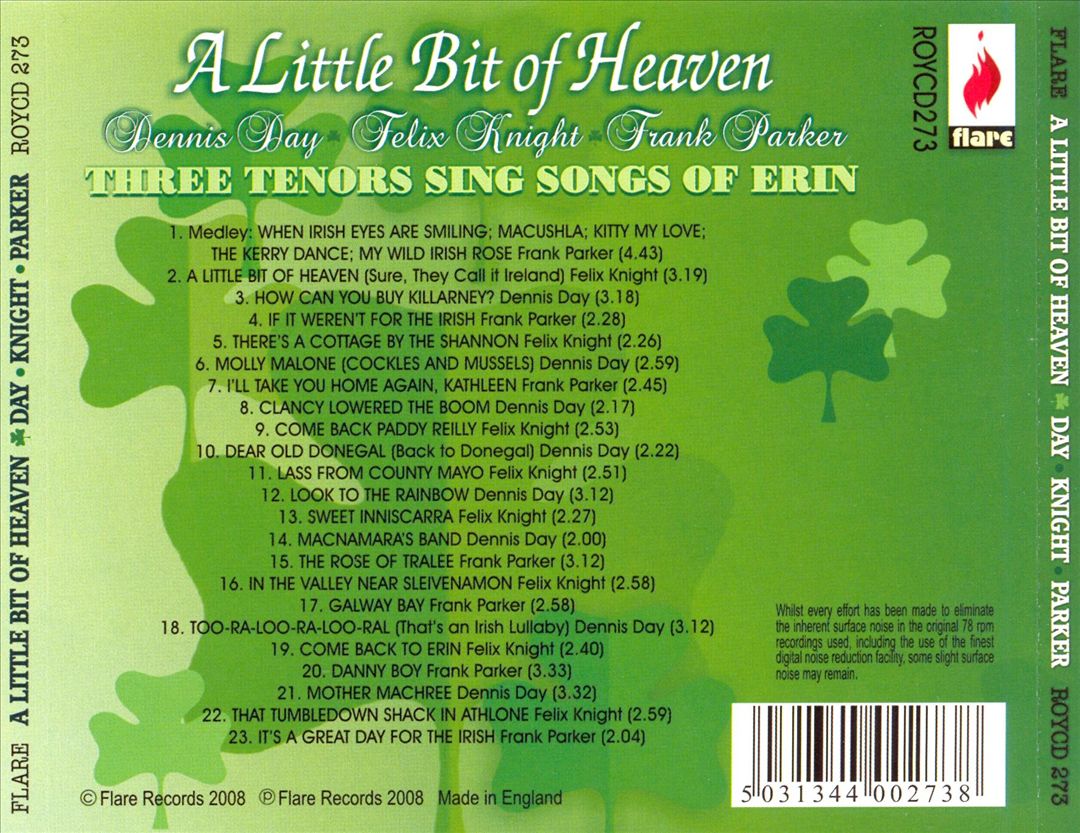 Little Bit of Heaven: Three Tenors Sing Songs of Erin cover art