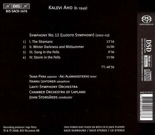 Kalevi Aho: Symphony No. 12 "Luosto"  cover art
