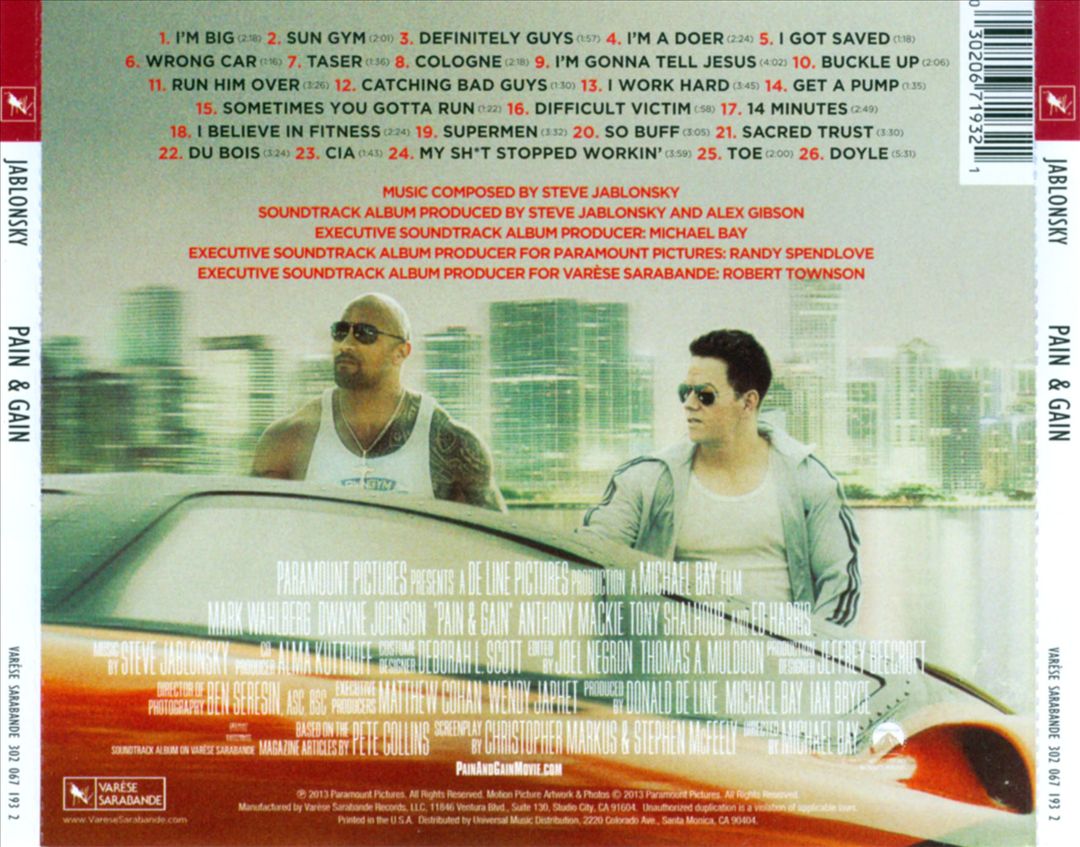 Pain & Gain [Original Motion Picture Soundtrack] cover art
