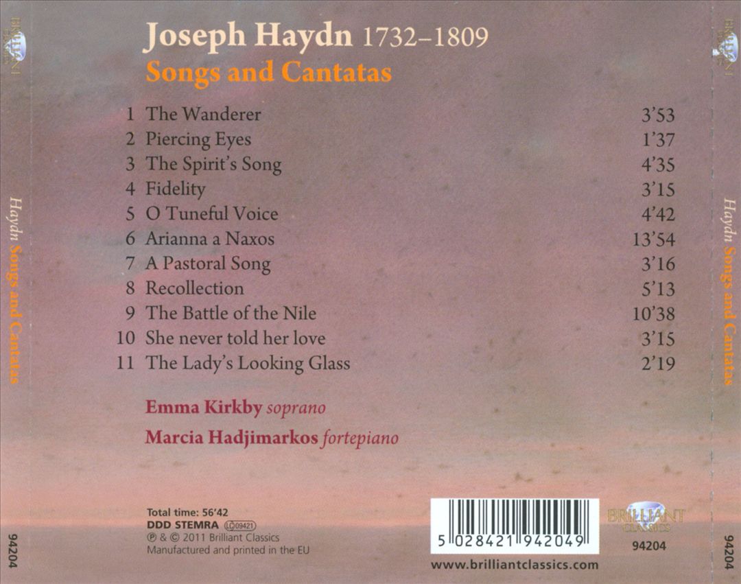 Haydn: Songs and Cantatas cover art