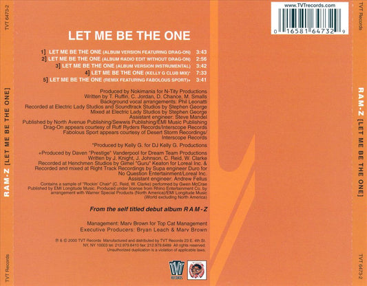Let Me Be the One [Single] cover art