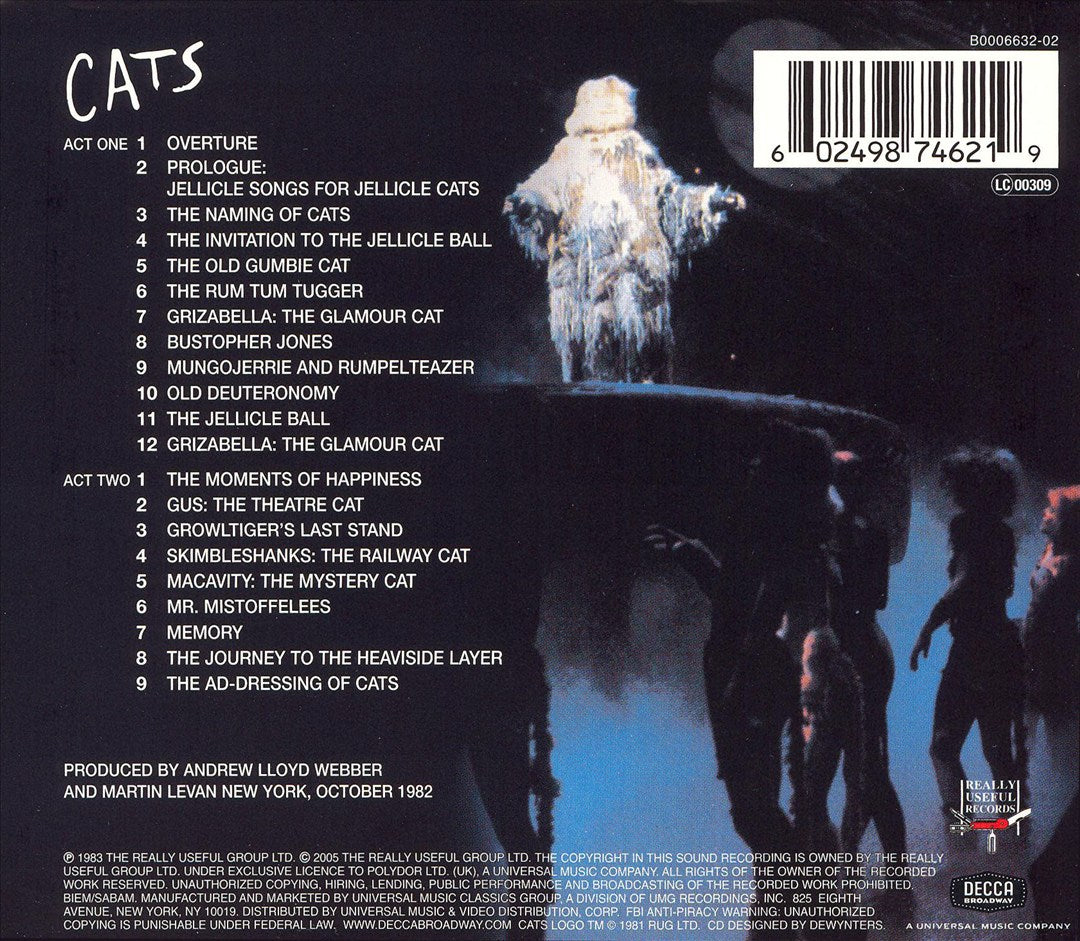 Cats [Complete Original Broadway Cast Recording] cover art