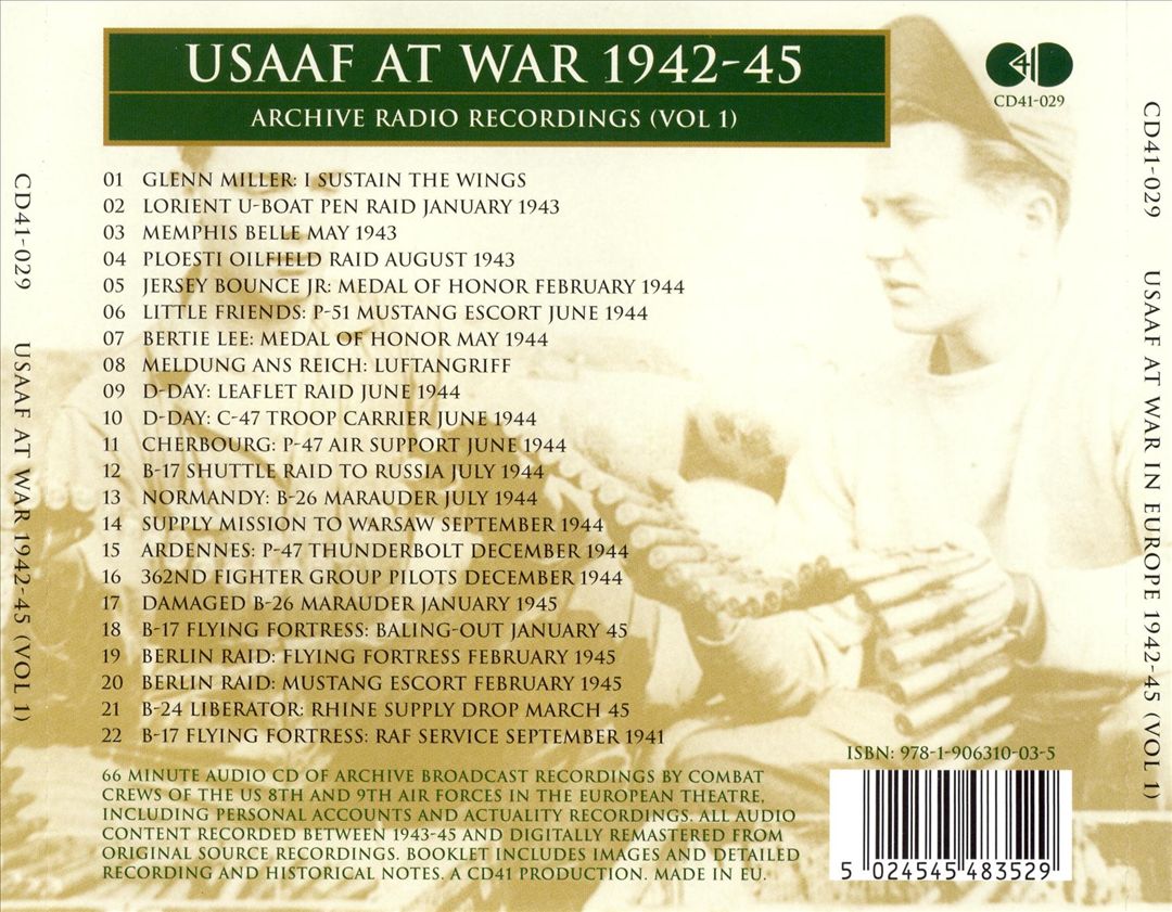 Usaaf at War 1942-45, Vol. 1 cover art