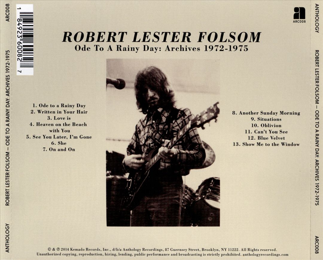 Ode to a Rainy Day: Archives 1972-1975 cover art