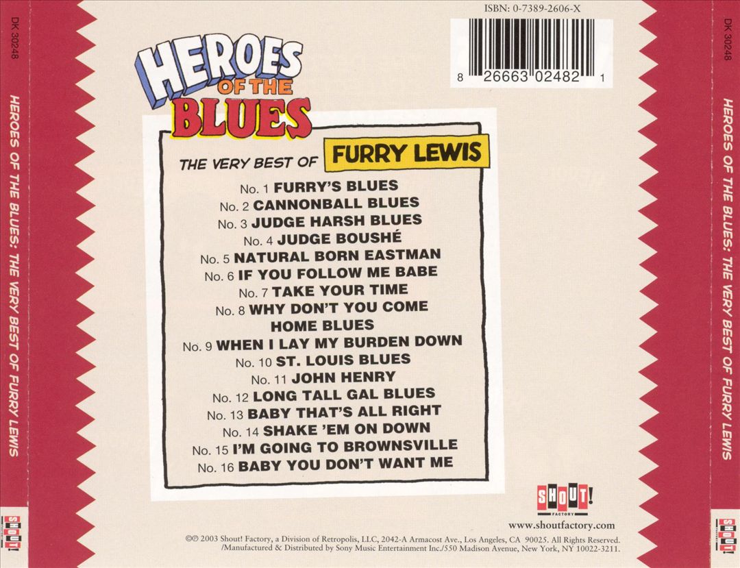 Heroes of the Blues: The Very Best of Furry Lewis [Remastered] cover art