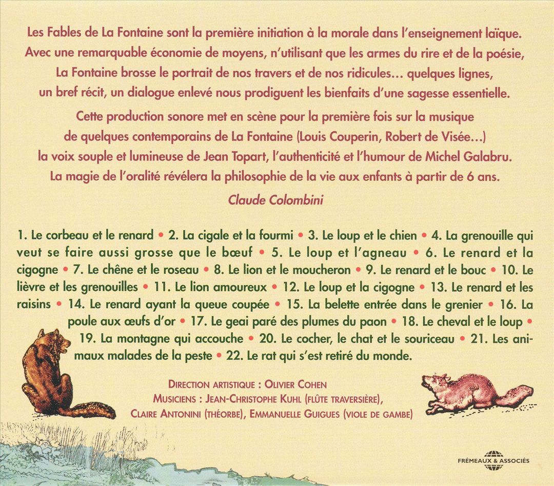 Fables de la Fontaine cover art
