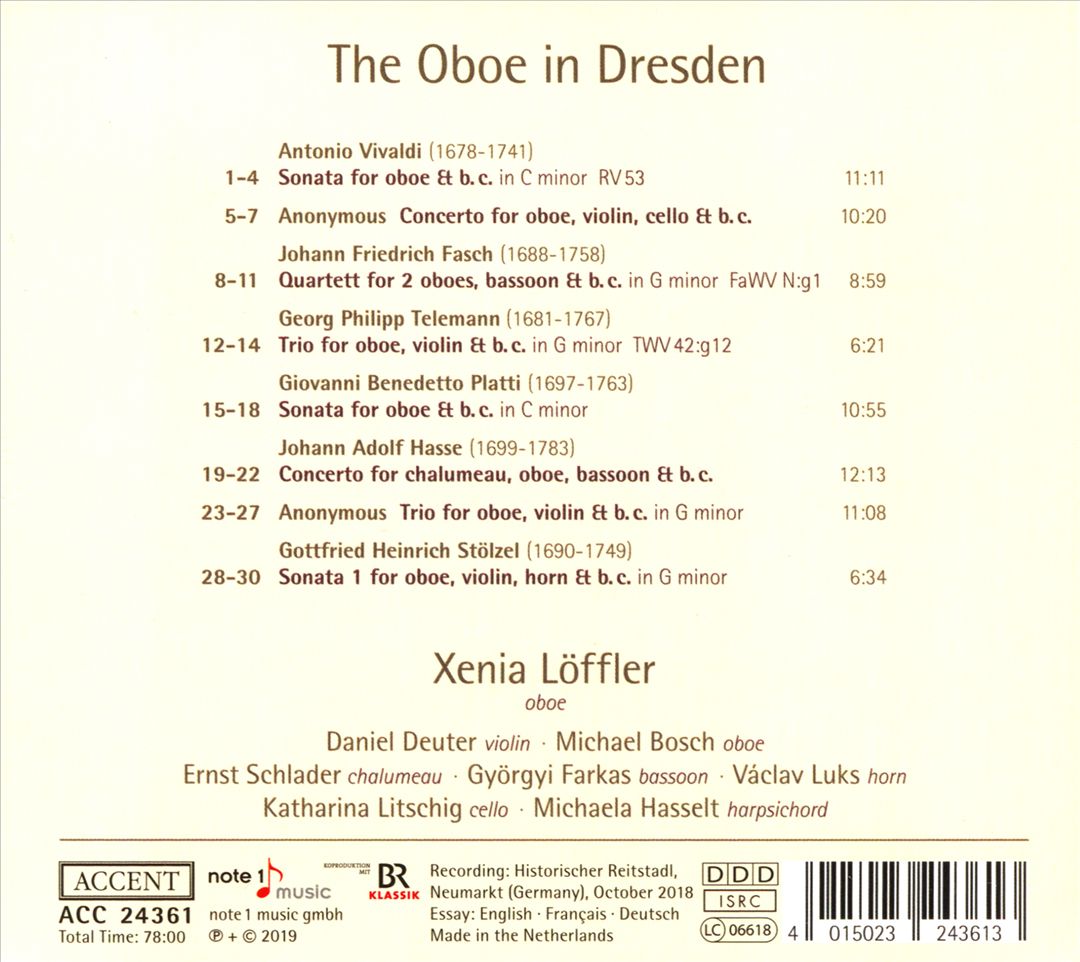 Oboe in Dresden cover art