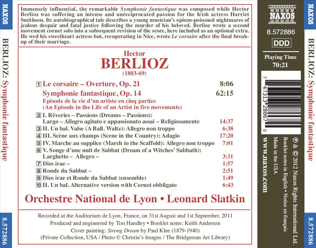 Berlioz: Symphonie Fantastique cover art