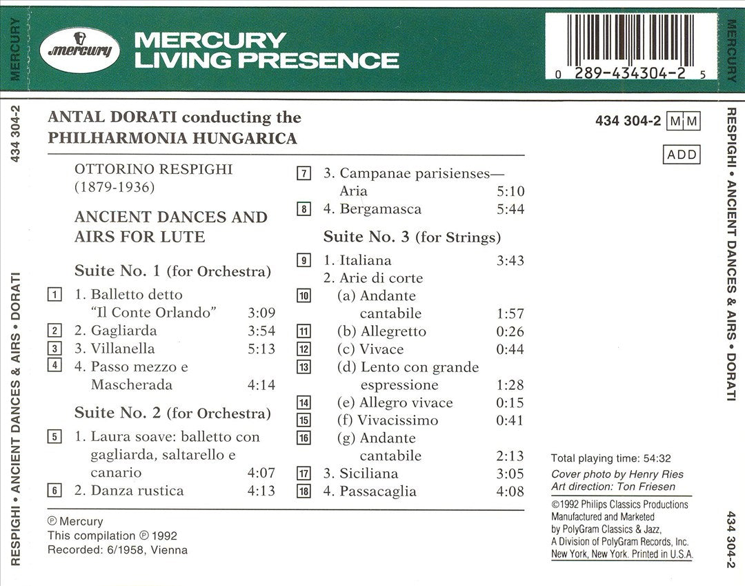 Ottorino Respighi: Ancient Dances & Airs cover art