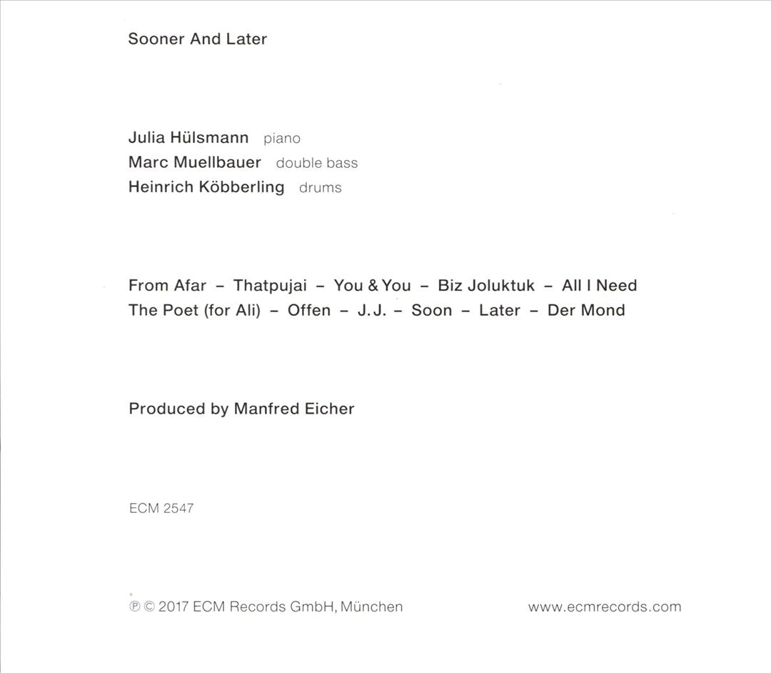 Sooner and Later cover art