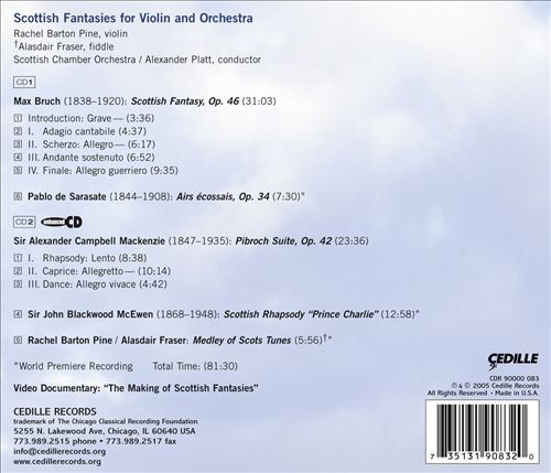 Scottish Fantasies for Violin and Orchestra cover art