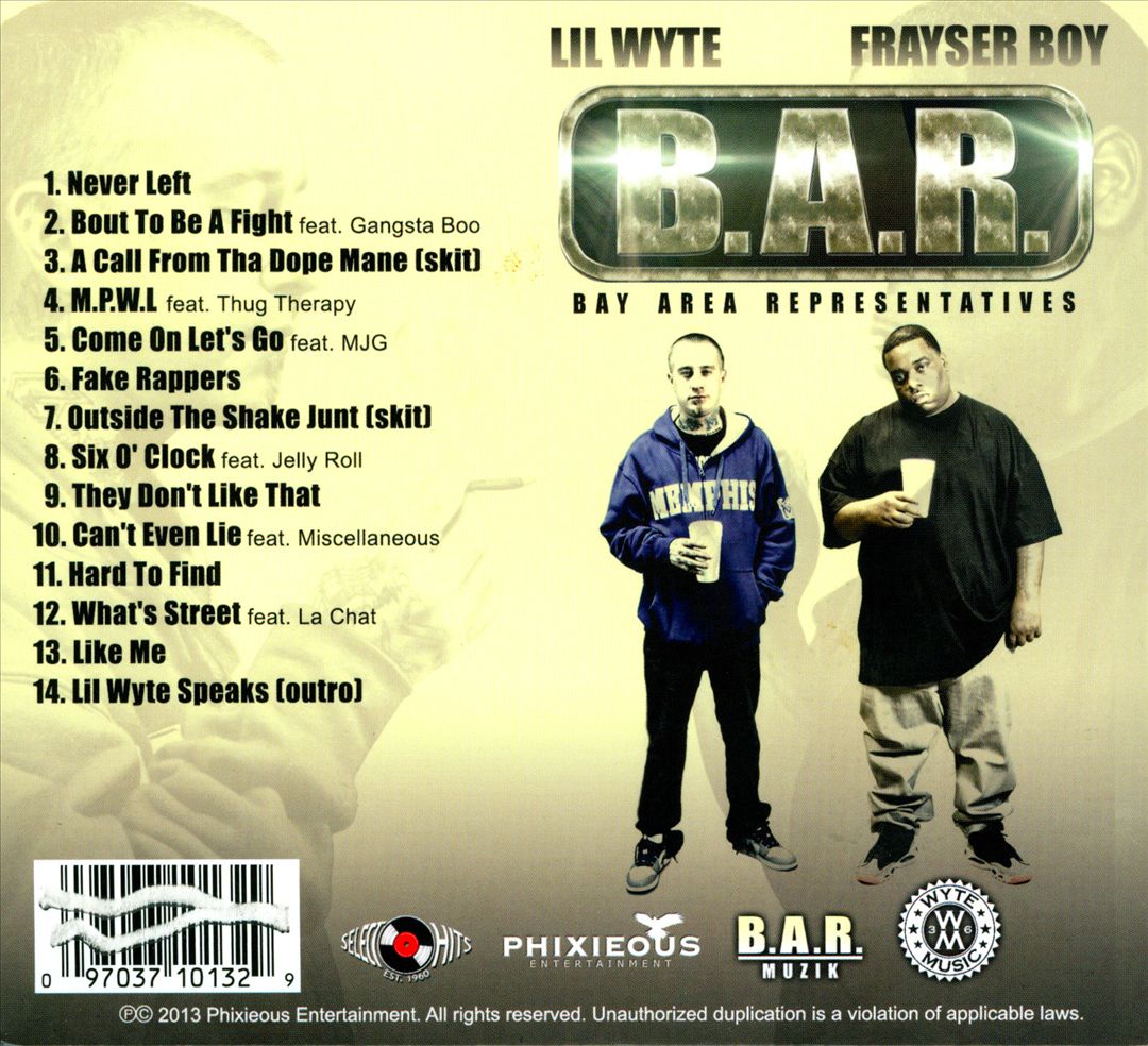 B.A.R. (Bay Area Representatives) cover art