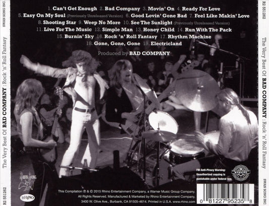 Rock 'N' Roll Fantasy: The Very Best of Bad Company cover art