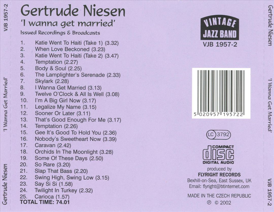 I Wanna Get Married cover art