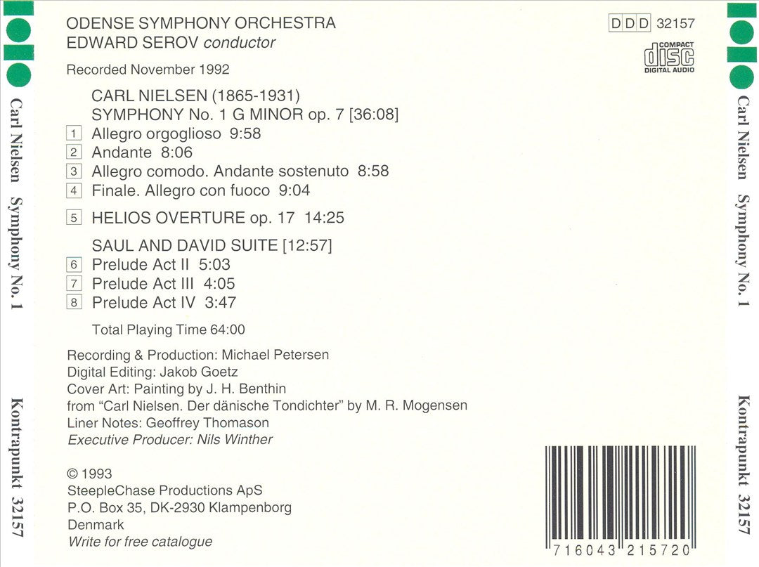 Carl Nielsen: Symphony No. 1 cover art