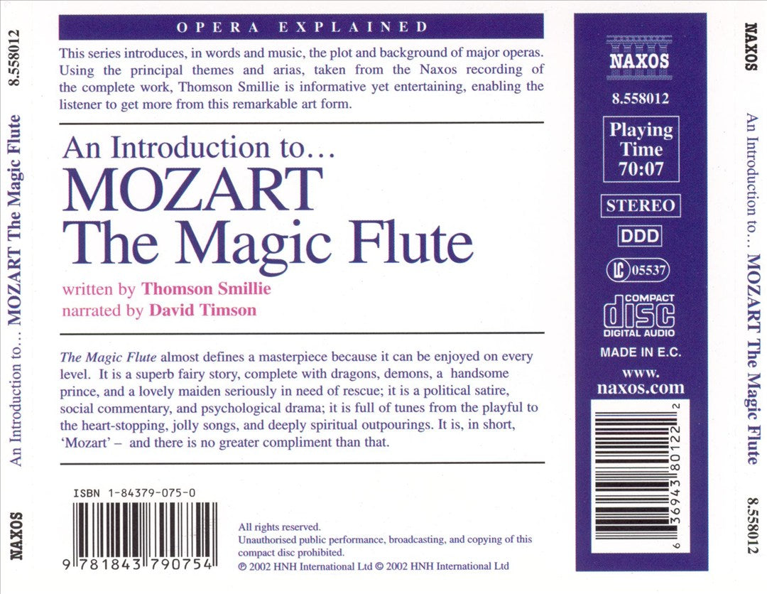 Introduction to Mozart's "The Magic Flute" cover art