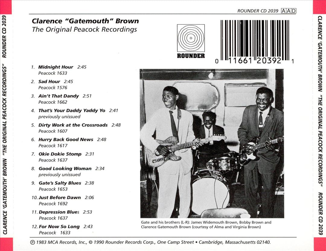 Original Peacock Recordings cover art