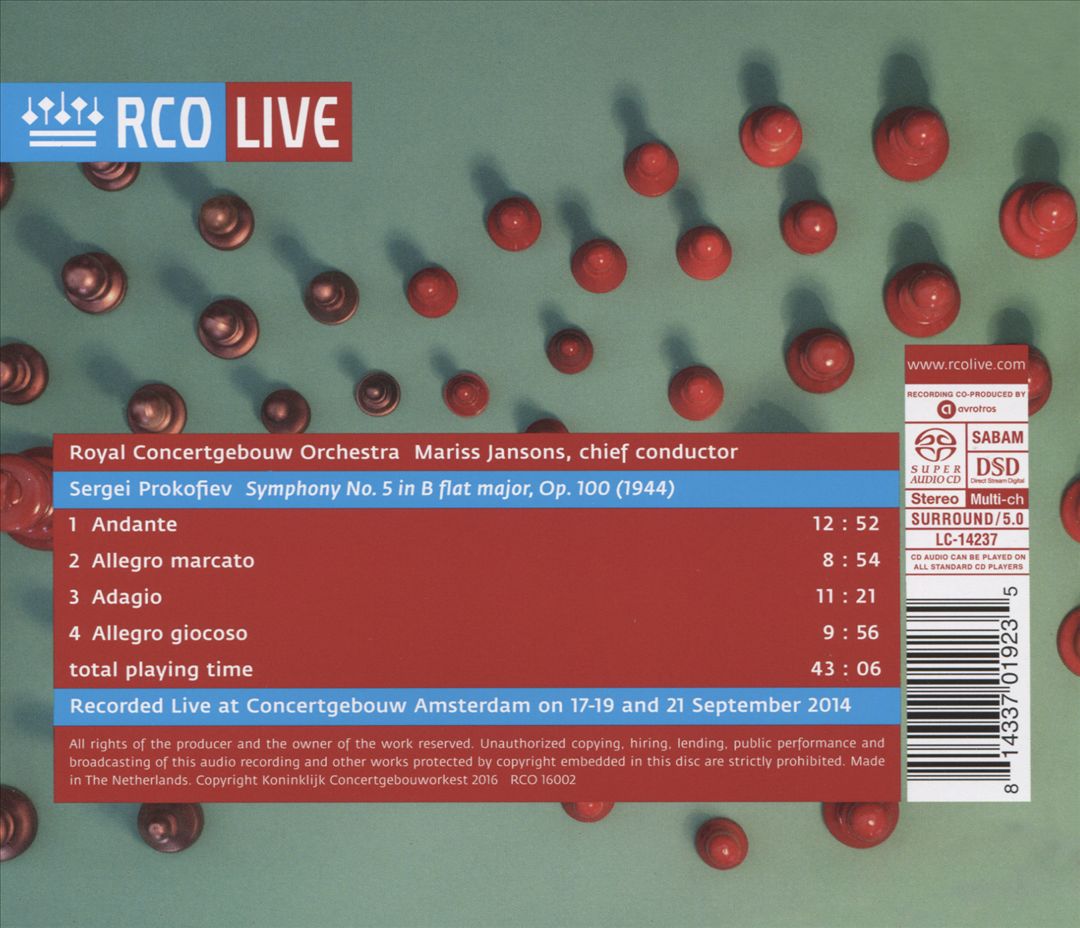Prokofiev: Symphony No. 5 cover art