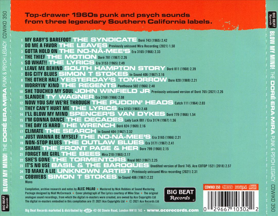 Blow My Mind!: The Dore-Era-Mira Punk & Psych Legacy cover art