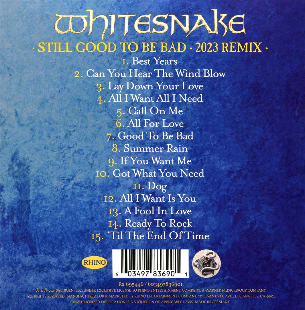 Still Good to Be Bad cover art