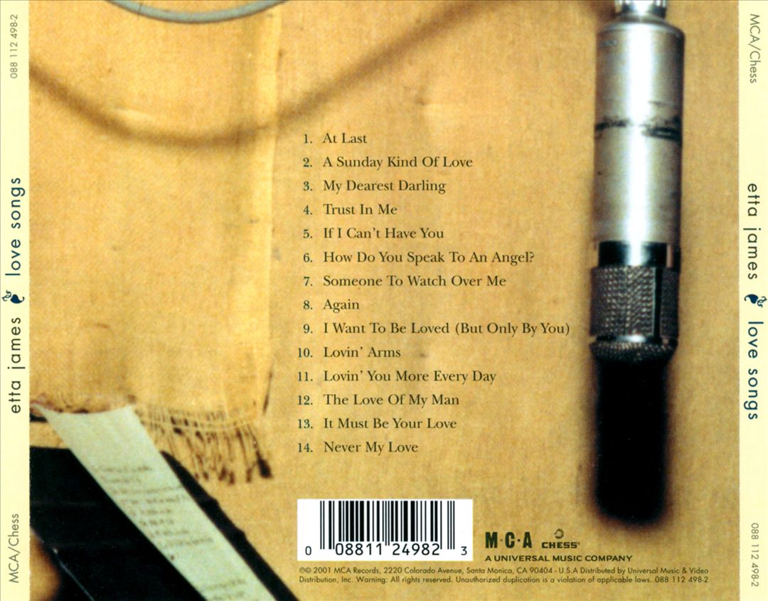 Love Songs [MCA/Chess] cover art