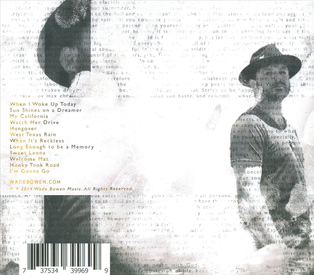 Wade Bowen cover art