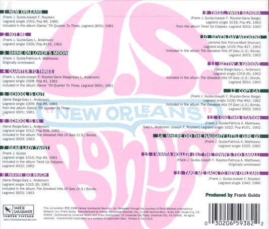 Very Best of Gary "U.S." Bonds: The Original Legrand Masters cover art