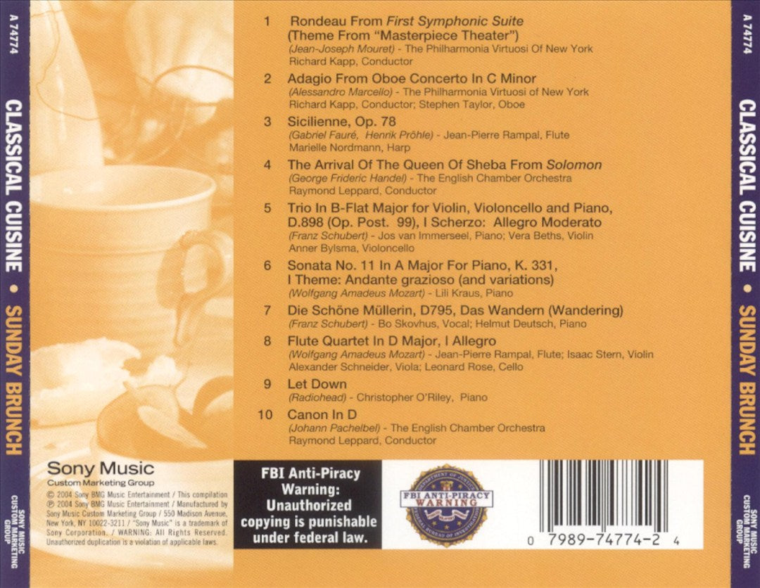 Classical Cuisine: Sunday Brunch cover art