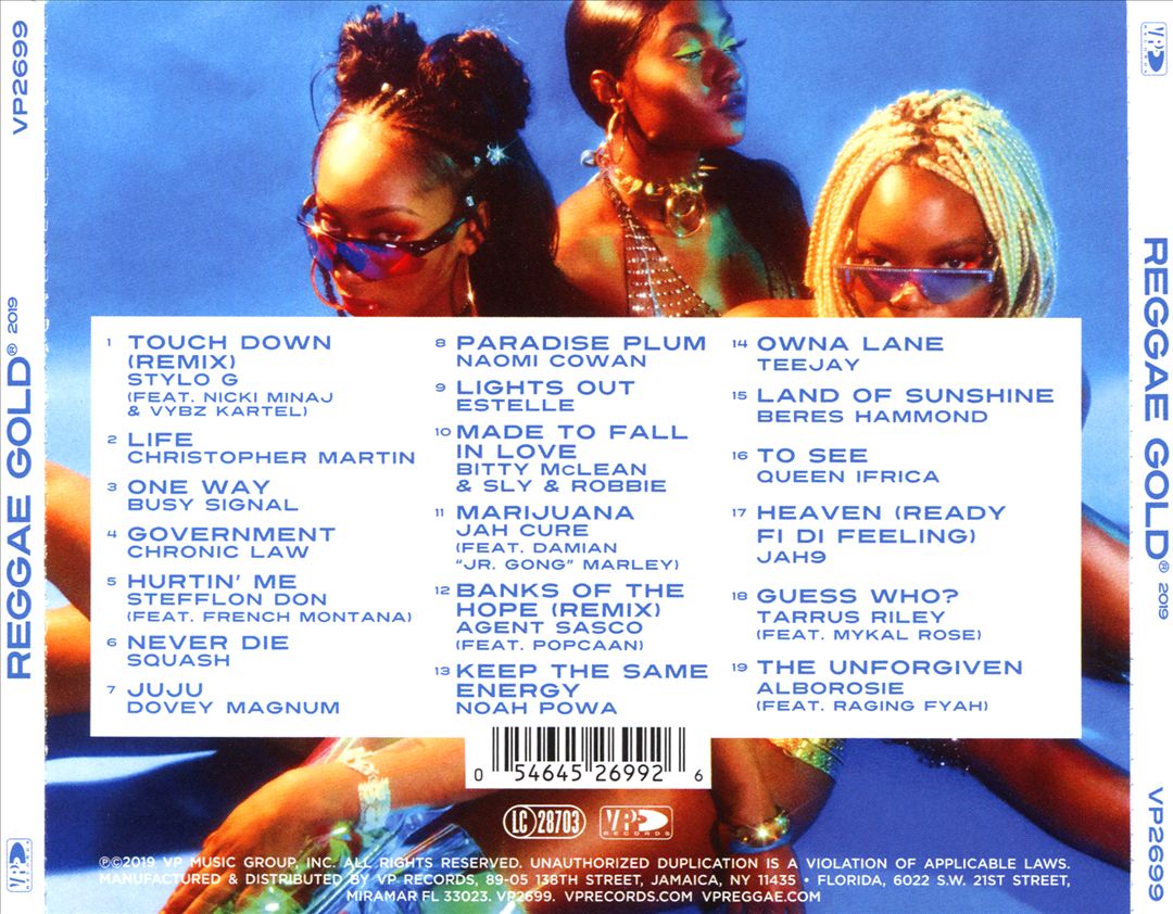 Reggae Gold 2019 cover art