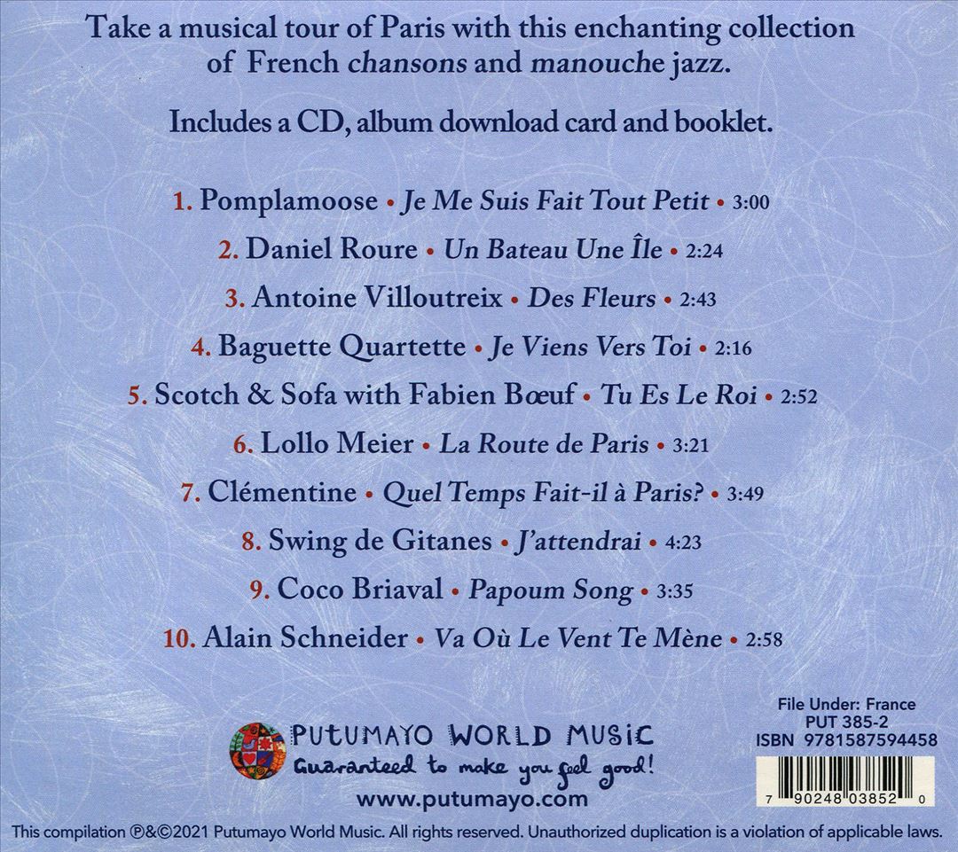 Putumayo Presents: Acoustic Paris cover art