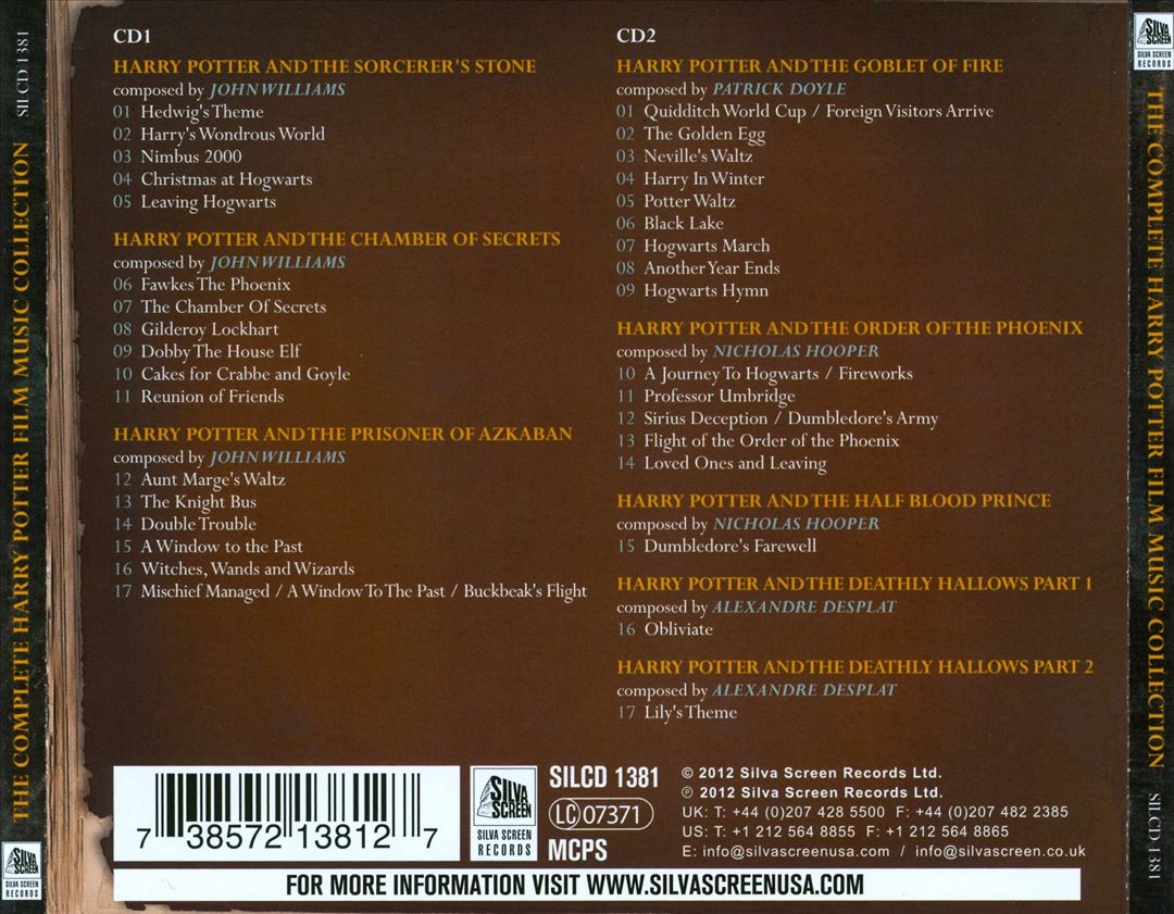 Complete Harry Potter Film Music Collection cover art