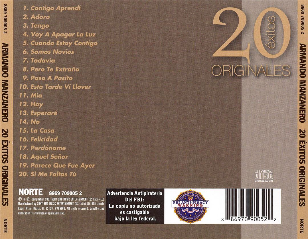 20 Exitos Originales cover art
