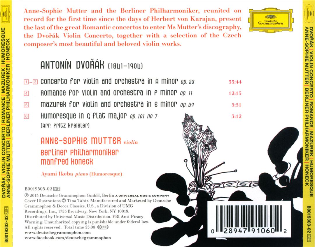 Dvorák: Violin Concerto cover art