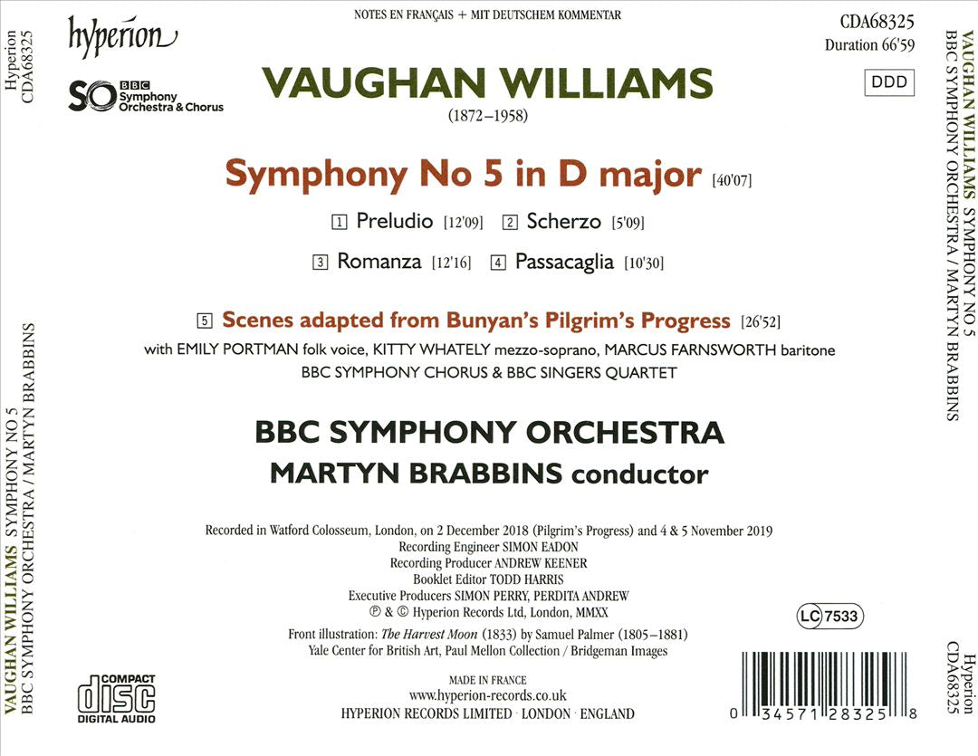 Vaughan Williams: Symphony No. 5 cover art
