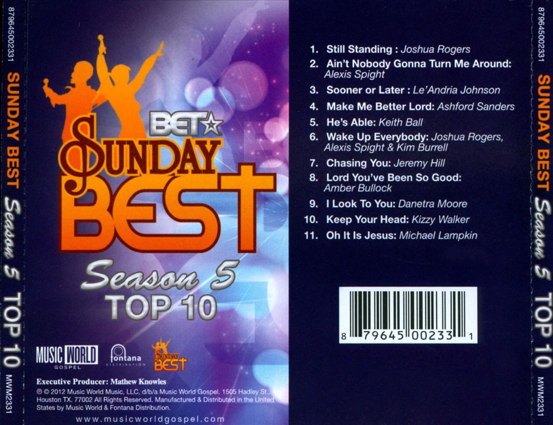 BET Sunday Best, Season 5: Top 10 cover art