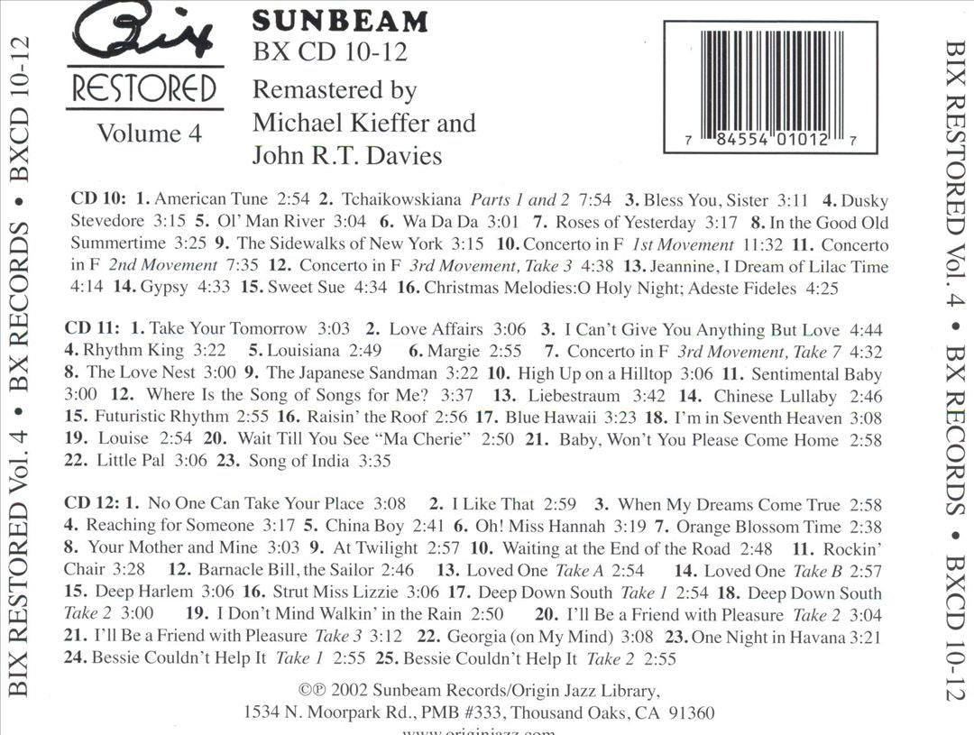 Bix Restored, Vol. 4 cover art